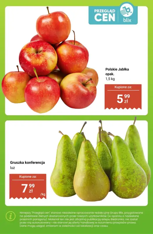 Biedronka - gazetka promocyjna Owoce i warzywa  - przegląd cen od poniedziałku 16.03 do soboty 21.03 - strona 9