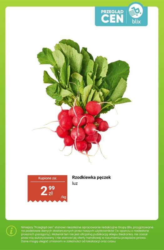 Biedronka - gazetka promocyjna Owoce i warzywa  - przegląd cen od poniedziałku 16.03 do soboty 21.03 - strona 5