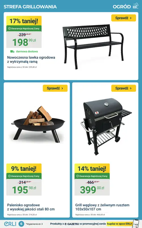 ERLI - gazetka promocyjna Rabaty rosną w ogrodzie do -45% na Erli! od poniedziałku 16.03 do niedzieli 22.03 - strona 6