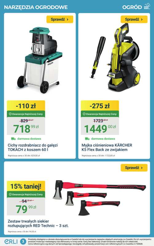 ERLI - gazetka promocyjna Rabaty rosną w ogrodzie do -45% na Erli! od poniedziałku 16.03 do niedzieli 22.03 - strona 3