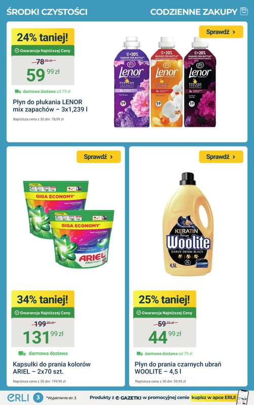 ERLI - gazetka promocyjna Wiosna pachnie okazjami do -78% na Erli! od poniedziałku 16.03 do niedzieli 22.03 - strona 3