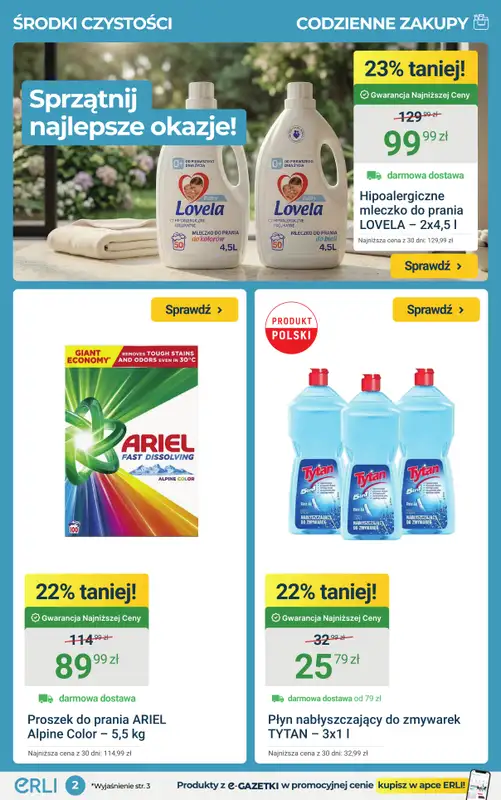 ERLI - gazetka promocyjna Wiosna pachnie okazjami do -78% na Erli! od poniedziałku 16.03 do niedzieli 22.03 - strona 2