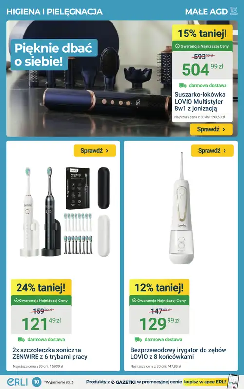 ERLI - gazetka promocyjna Wiosna pachnie okazjami do -78% na Erli! od poniedziałku 16.03 do niedzieli 22.03 - strona 10