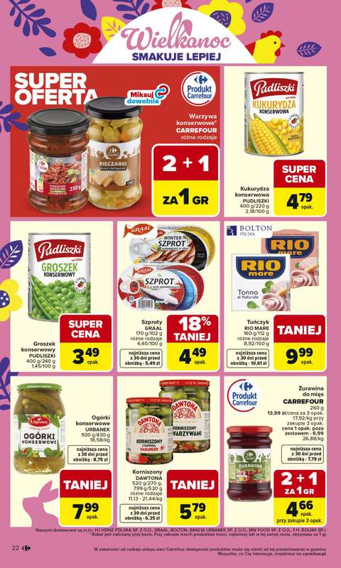 Carrefour - gazetka promocyjna Gazetka Carrefour od poniedziałku od poniedziałku 16.03 do soboty 21.03 - strona 24
