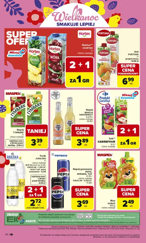 Carrefour - gazetka promocyjna Gazetka Carrefour od poniedziałku od poniedziałku 16.03 do soboty 21.03 - strona 42