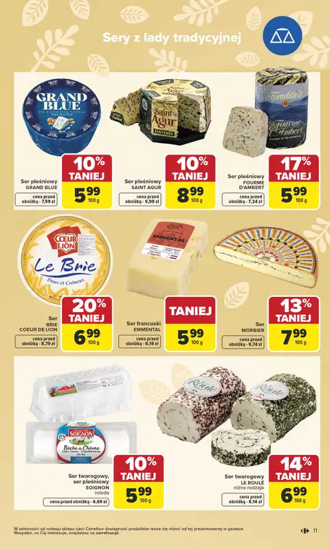 Carrefour - gazetka promocyjna Gazetka Wielkanoc smakuje lepiej od poniedziałku 16.03 do soboty 04.04 - strona 11