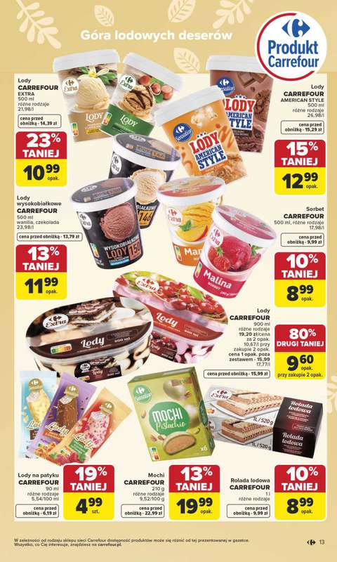 Carrefour - gazetka promocyjna Gazetka Wielkanoc smakuje lepiej od poniedziałku 16.03 do soboty 04.04 - strona 13