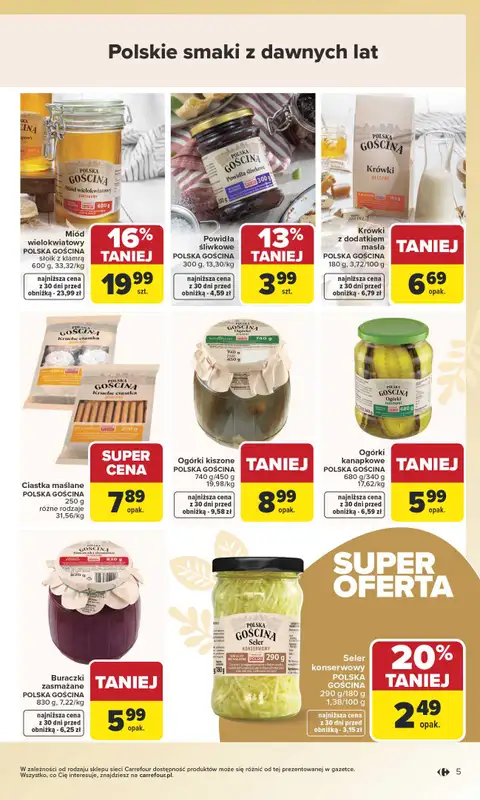 Carrefour - gazetka promocyjna Gazetka Wielkanoc smakuje lepiej od poniedziałku 16.03 do soboty 04.04 - strona 5