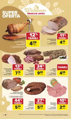 Carrefour - gazetka promocyjna Gazetka Wielkanoc smakuje lepiej od poniedziałku 16.03 do soboty 04.04 - strona 2