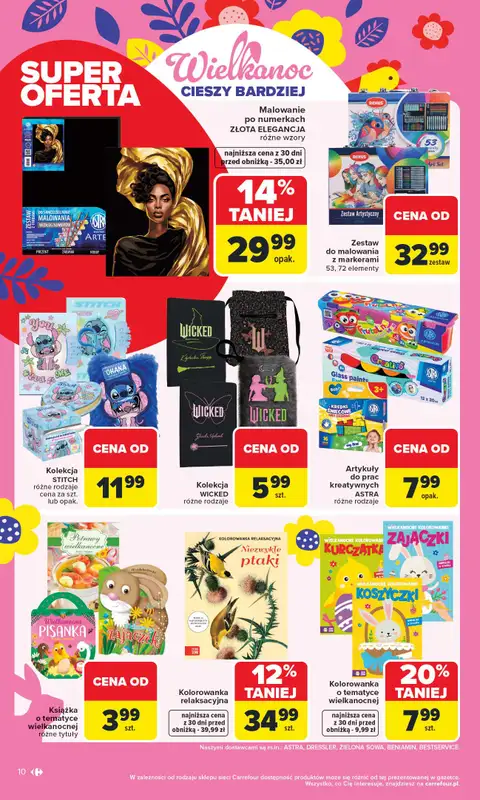Carrefour - gazetka promocyjna Gazetka Łap Wielkanocne okazje od poniedziałku 16.03 do niedzieli 29.03 - strona 10
