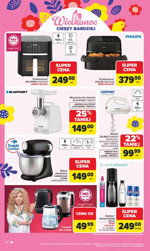Carrefour - gazetka promocyjna Gazetka Łap Wielkanocne okazje od poniedziałku 16.03 do niedzieli 29.03 - strona 20