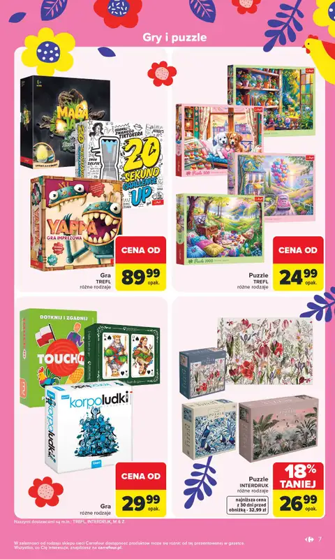 Carrefour - gazetka promocyjna Gazetka Łap Wielkanocne okazje od poniedziałku 16.03 do niedzieli 29.03 - strona 7