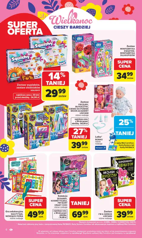 Carrefour - gazetka promocyjna Gazetka Łap Wielkanocne okazje od poniedziałku 16.03 do niedzieli 29.03 - strona 6