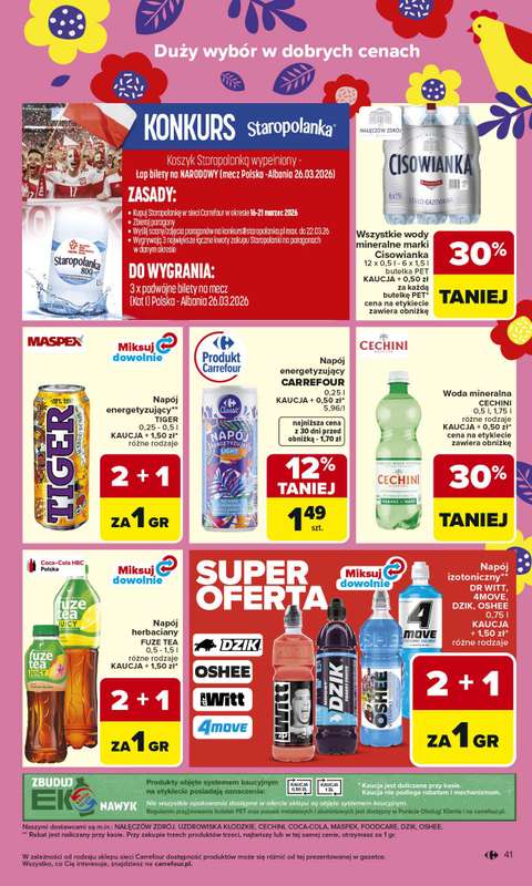 Carrefour Market - gazetka promocyjna Gazetka Carrefour Market od poniedziałku od poniedziałku 16.03 do soboty 21.03 - strona 43