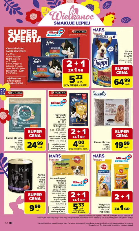 Carrefour Market - gazetka promocyjna Gazetka Carrefour Market od poniedziałku od poniedziałku 16.03 do soboty 21.03 - strona 44