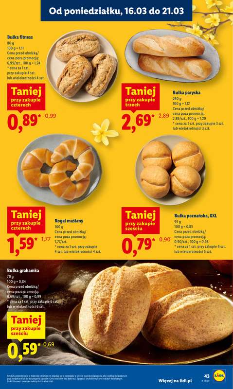 Lidl - gazetka promocyjna Oferta od poniedziałku od poniedziałku 16.03 do środy 18.03 - strona 45