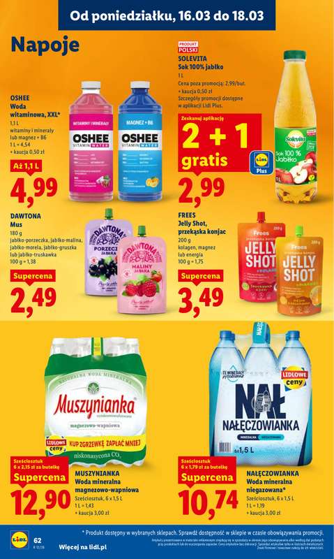 Lidl - gazetka promocyjna Oferta od poniedziałku od poniedziałku 16.03 do środy 18.03 - strona 64