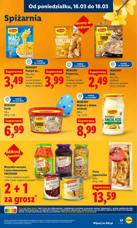 Lidl - gazetka promocyjna Oferta od poniedziałku od poniedziałku 16.03 do środy 18.03 - strona 69