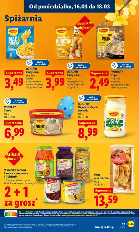 Lidl - gazetka promocyjna Oferta od poniedziałku od poniedziałku 16.03 do środy 18.03 - strona 69