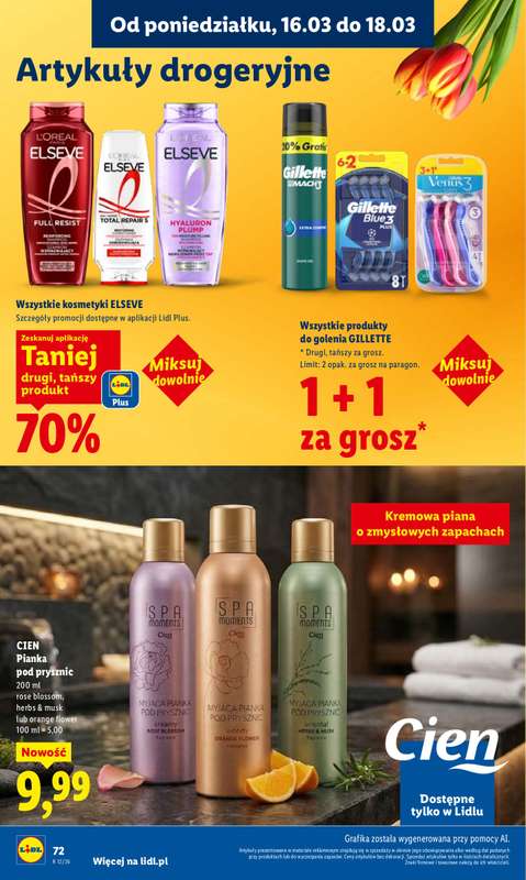 Lidl - gazetka promocyjna Oferta od poniedziałku od poniedziałku 16.03 do środy 18.03 - strona 74