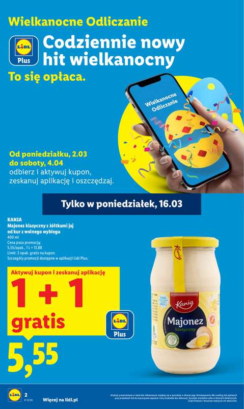 Lidl - gazetka promocyjna Oferta od poniedziałku od poniedziałku 16.03 do środy 18.03 - strona 2