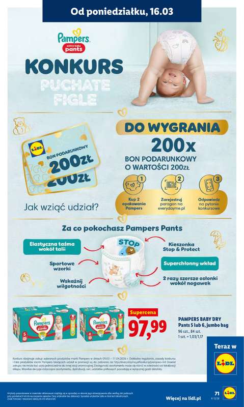 Lidl - gazetka promocyjna Oferta od poniedziałku od poniedziałku 16.03 do środy 18.03 - strona 73