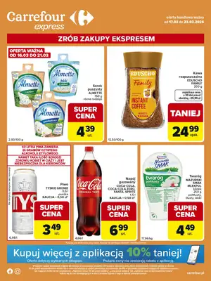 Carrefour Express - gazetka promocyjna Gazetka Express od wtorku 17.03 do poniedziałku 23.03
