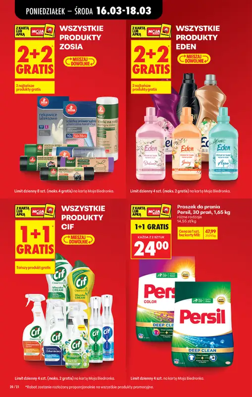 Biedronka - gazetka promocyjna Od poniedziałku, Z ladą tradycyjną od poniedziałku 16.03 do soboty 21.03 - strona 22