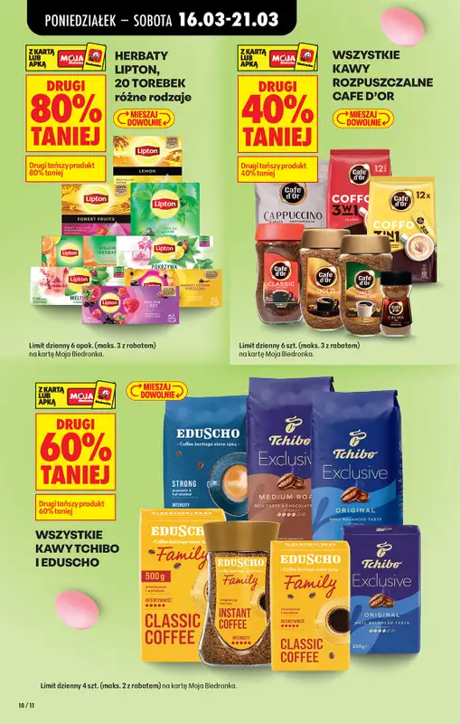 Biedronka - gazetka promocyjna Od poniedziałku, Z ladą tradycyjną od poniedziałku 16.03 do soboty 21.03 - strona 10