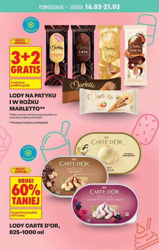 Biedronka - gazetka promocyjna Lodowe szaleństwo od poniedziałku 16.03 do soboty 21.03 - strona 3