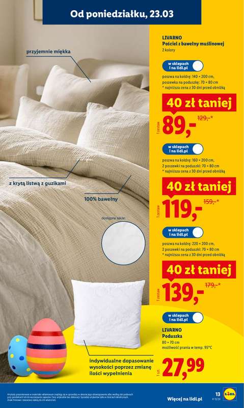 Lidl - gazetka promocyjna Katalog od poniedziałku 23.03 do niedzieli 29.03 - strona 13