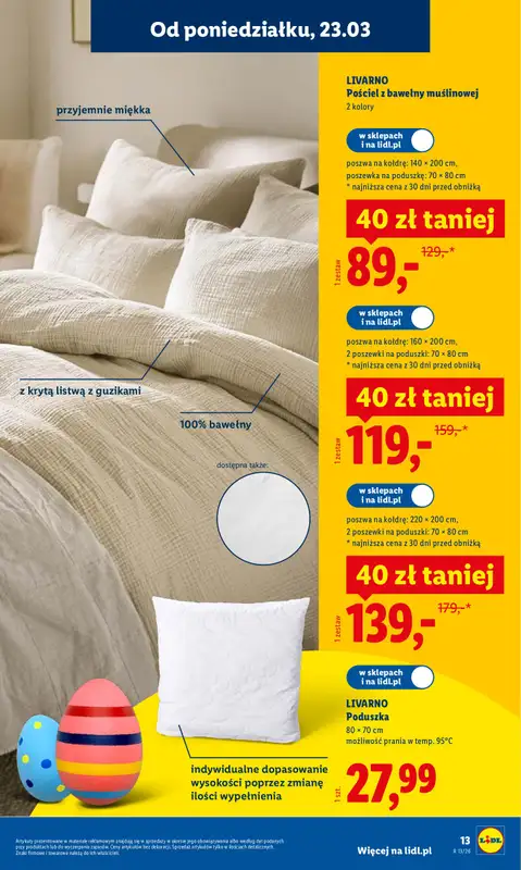 Lidl - gazetka promocyjna Katalog od poniedziałku 23.03 do niedzieli 29.03 - strona 13