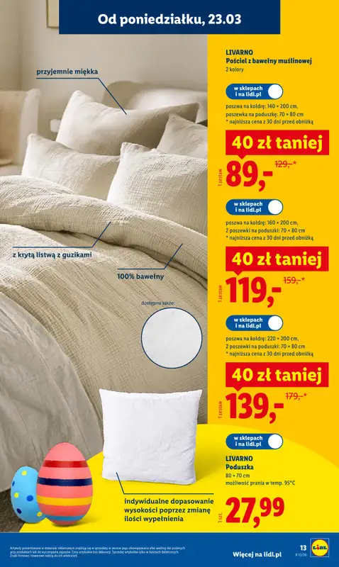 Lidl - gazetka promocyjna Katalog od poniedziałku 23.03 do niedzieli 29.03 - strona 13