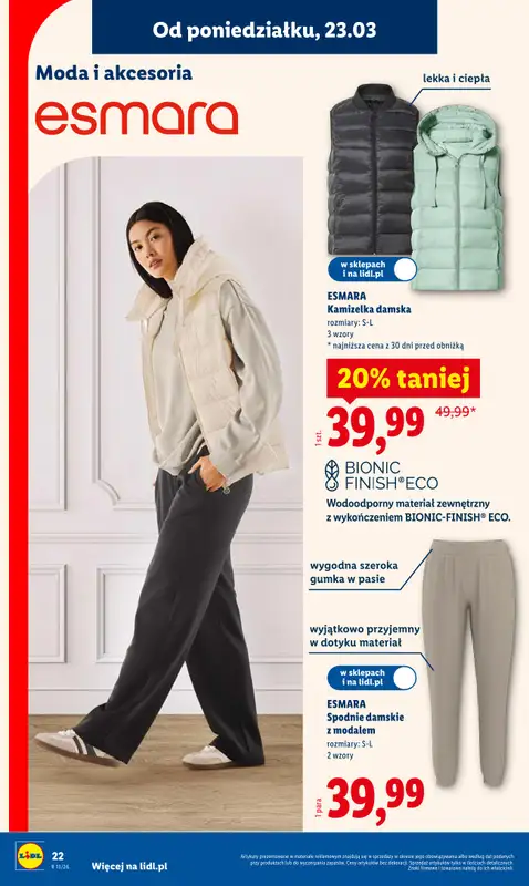 Lidl - gazetka promocyjna Katalog od poniedziałku 23.03 do niedzieli 29.03 - strona 22