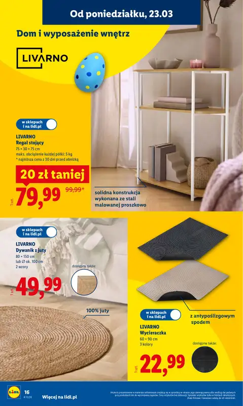 Lidl - gazetka promocyjna Katalog od poniedziałku 23.03 do niedzieli 29.03 - strona 16