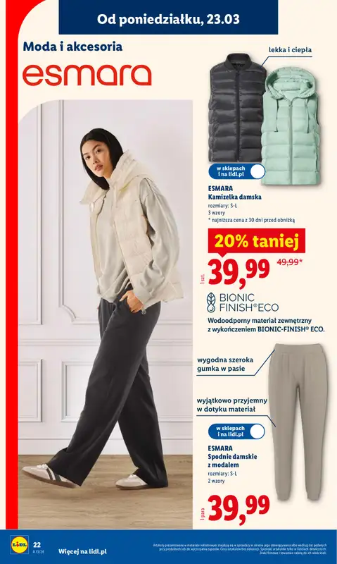 Lidl - gazetka promocyjna Katalog od poniedziałku 23.03 do niedzieli 29.03 - strona 22