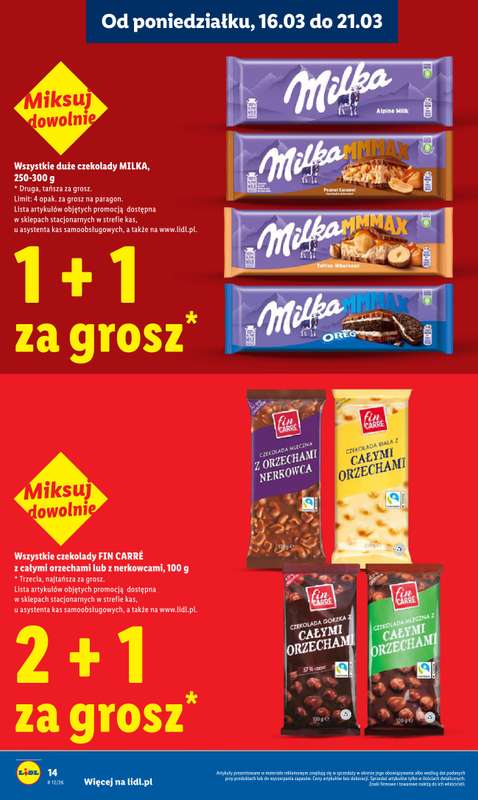 Lidl - gazetka promocyjna Oferta od poniedziałku od poniedziałku 16.03 do środy 18.03 - strona 14