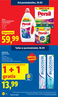 Lidl - gazetka promocyjna Oferta od poniedziałku od poniedziałku 16.03 do środy 18.03 - strona 16