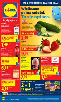 Lidl - gazetka promocyjna Oferta od poniedziałku od poniedziałku 16.03 do środy 18.03