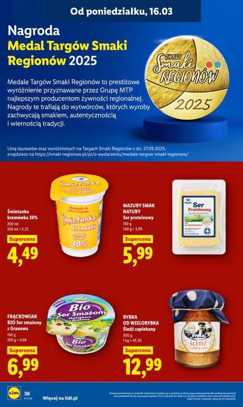 Lidl - gazetka promocyjna Oferta od poniedziałku od poniedziałku 16.03 do środy 18.03 - strona 38