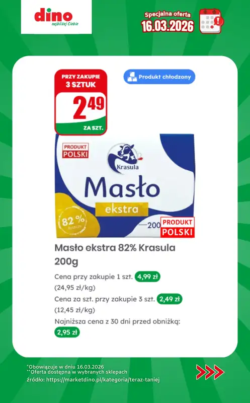 Dino - gazetka promocyjna Specjalna oferta na 16.03.2026 - promocje spoza gazetki od poniedziałku 16.03 do poniedziałku 16.03 - strona 5