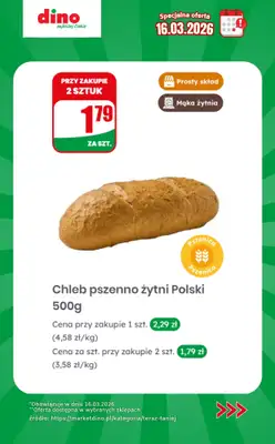 Dino - gazetka promocyjna Specjalna oferta na 16.03.2026 - promocje spoza gazetki od poniedziałku 16.03 do poniedziałku 16.03 - strona 7