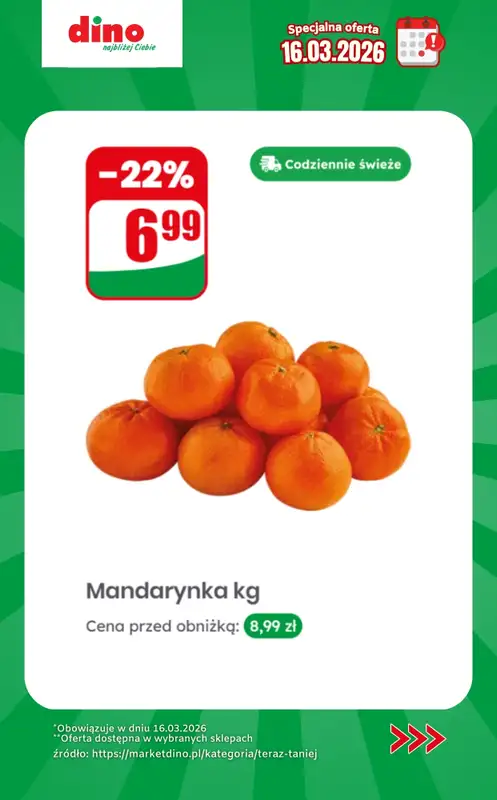Dino - gazetka promocyjna Specjalna oferta na 16.03.2026 - promocje spoza gazetki od poniedziałku 16.03 do poniedziałku 16.03 - strona 2