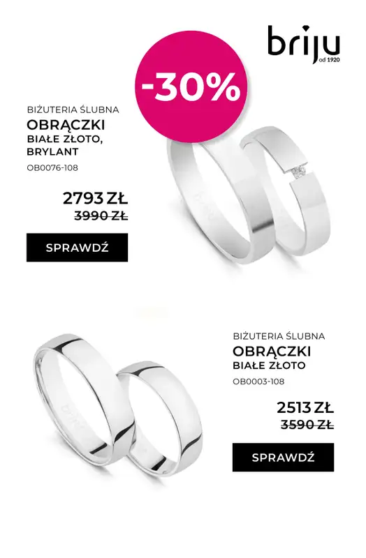 Briju - gazetka promocyjna Targi Ślubne oferta od poniedziałku 16.03 do soboty 21.03 - strona 9