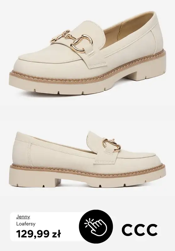 CCC - gazetka promocyjna Mokasyny, loafersy, lordsy, baleriny damskie od poniedziałku 16.03  - strona 5