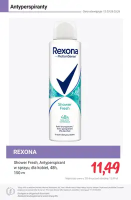 Rossmann - gazetka promocyjna -50% na drugi wybrany produkt marek: Rexona, Neutrogena, BiC, Veet... od poniedziałku 16.03 do środy 25.03 - strona 12