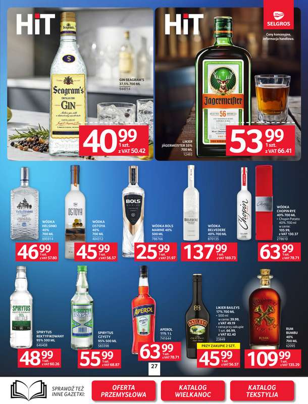 Selgros - gazetka promocyjna Oferta spożywcza od czwartku 19.03 do środy 25.03 - strona 27