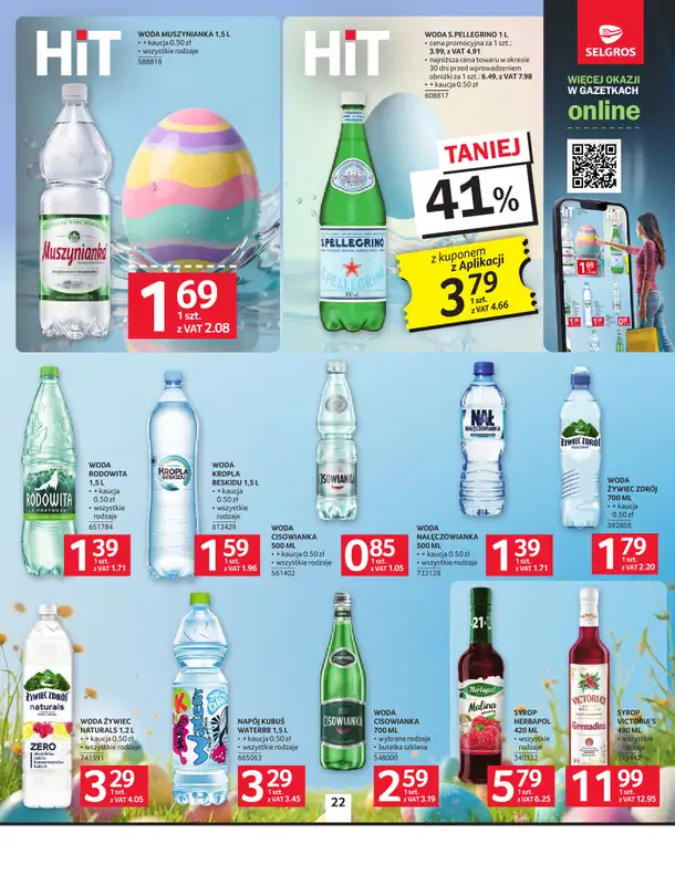 Selgros - gazetka promocyjna Oferta spożywcza od czwartku 19.03 do środy 25.03 - strona 22
