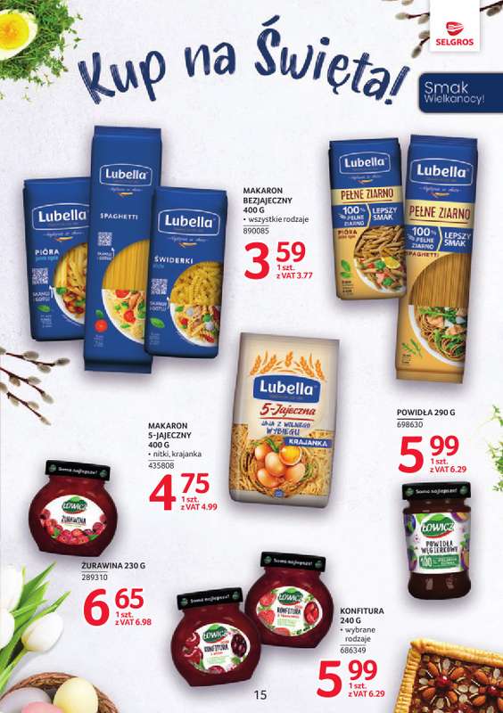 Selgros - gazetka promocyjna Markowe Produkty od czwartku 19.03 do środy 25.03 - strona 15