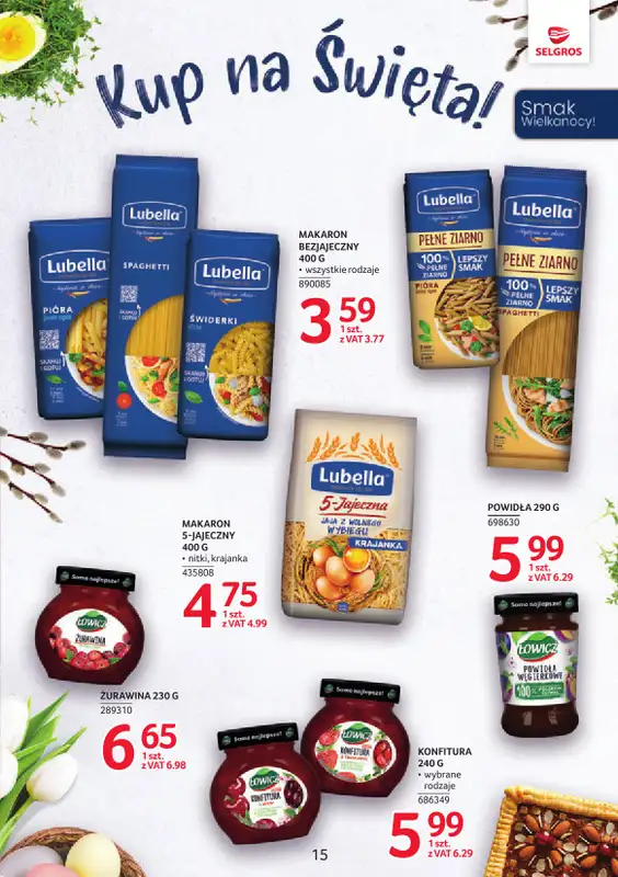 Selgros - gazetka promocyjna Markowe Produkty od czwartku 19.03 do środy 25.03 - strona 15